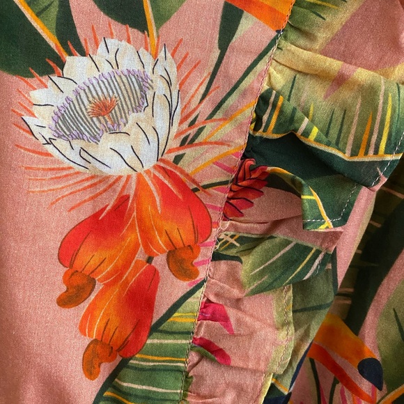 Anthropologie Farm Rio Yasmine Ruffled Blouse new with tag - Picture 8 of 8